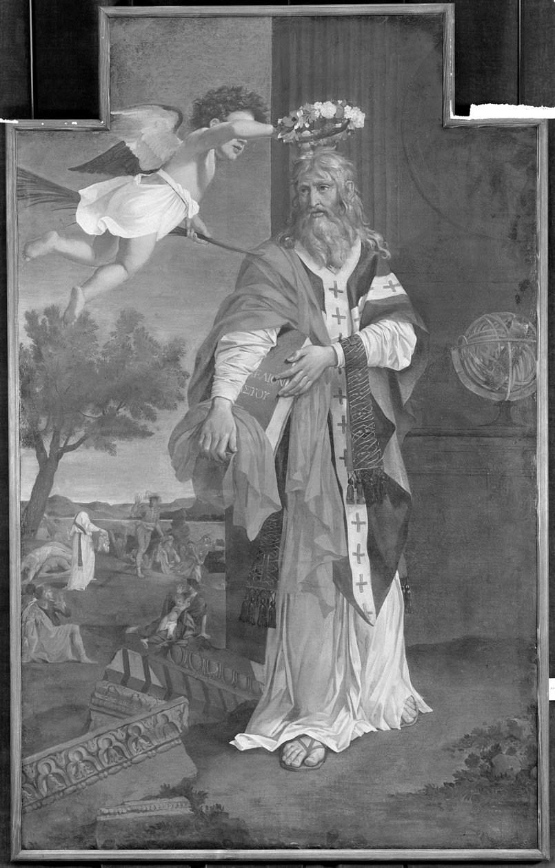St. Denis Crowned by an Angel by Nicolas Poussin