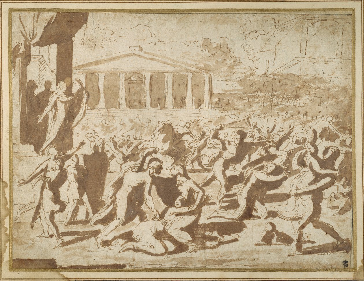 Study for the Abduction of the Sabine Women by Nicolas Poussin