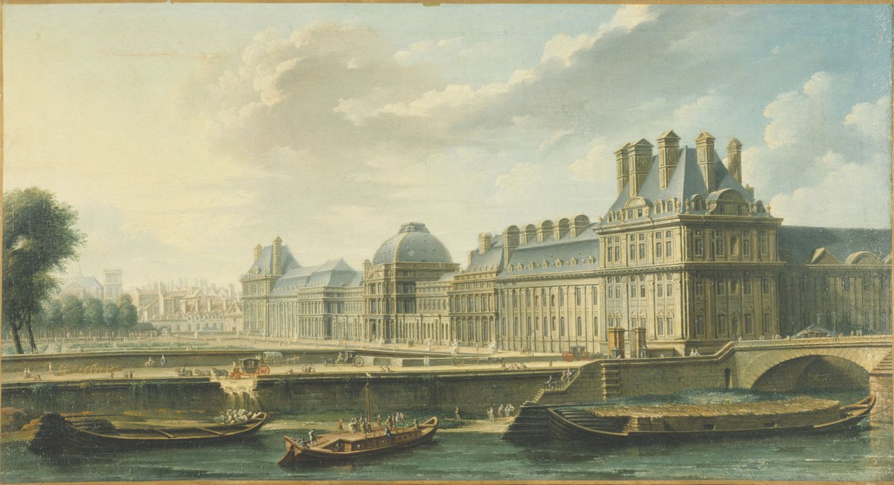 The Tuileries Palace, seen from the Quai d