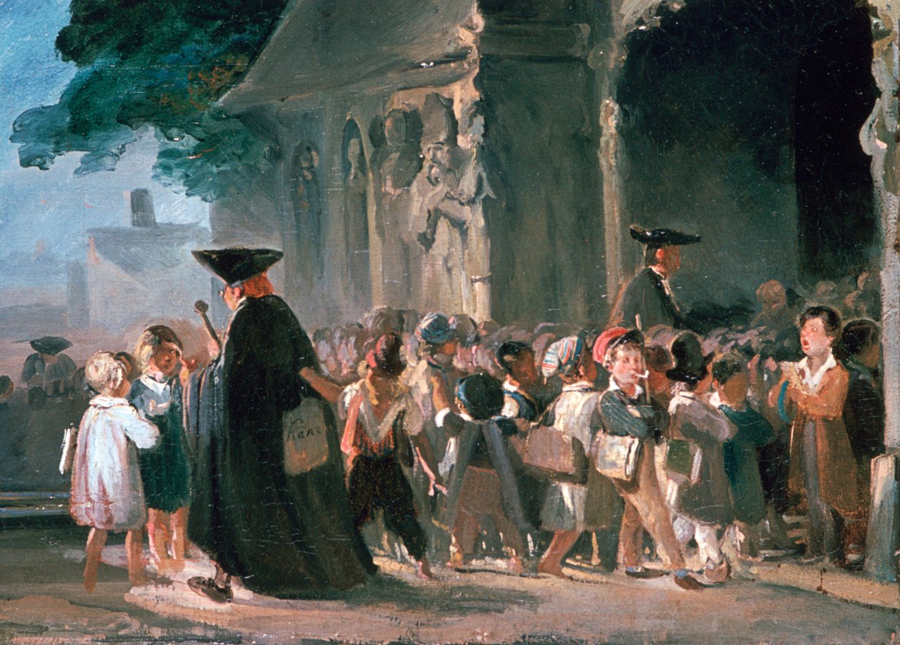 Children at a Church Door, c1817-1845 by Nicolas Toussaint Charlet