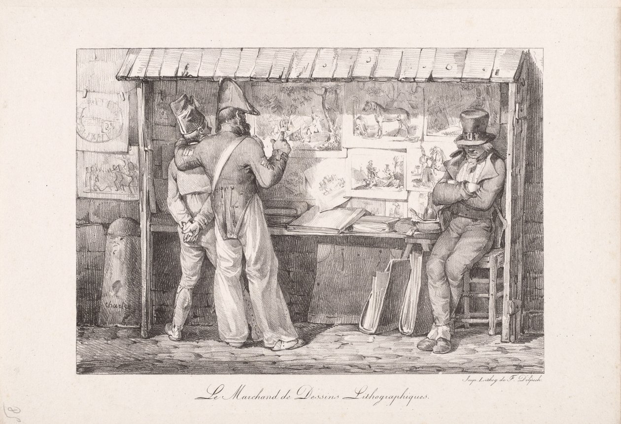 The Lithograph Seller by Nicolas Toussaint Charlet