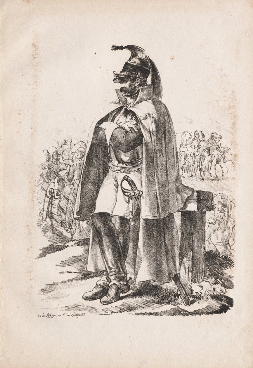Military Costumes: Cavalry Man, 1814-1818 by Nicolas Toussaint Charlet