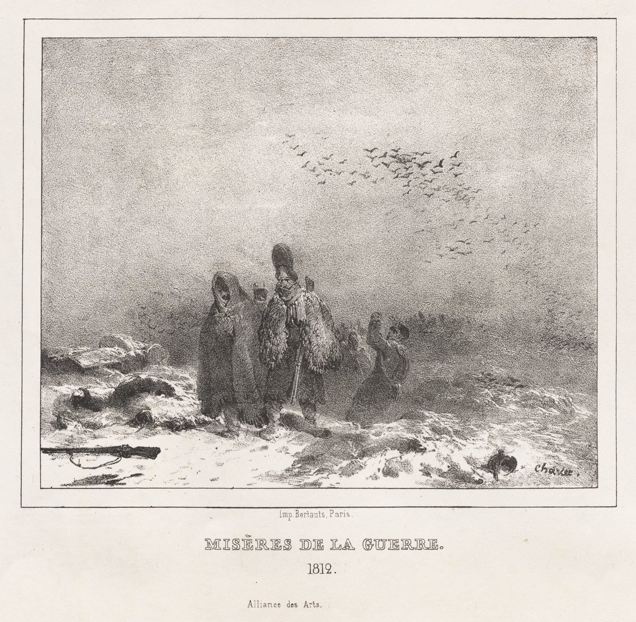 Moral and Philosophical Alphabet for the Use of Little and Big Children: Miseries of War (1812) by Nicolas Toussaint Charlet