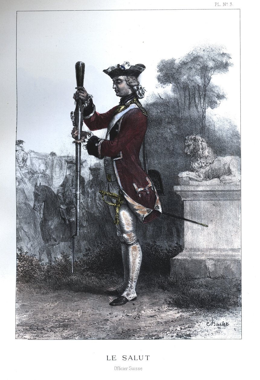 Officer of the Swiss Guards by Nicolas Toussaint Charlet