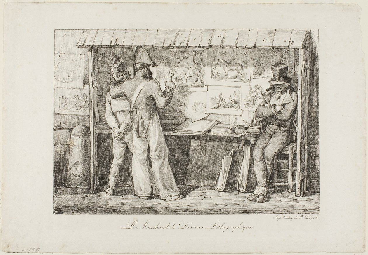 The Lithograph Seller by Nicolas Toussaint Charlet