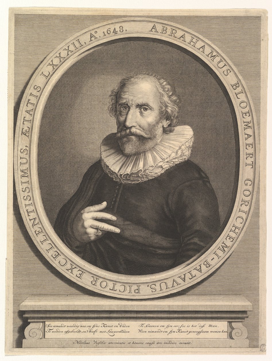Portrait of Abraham Bloemaert, 17th century by Nicolas Visscher
