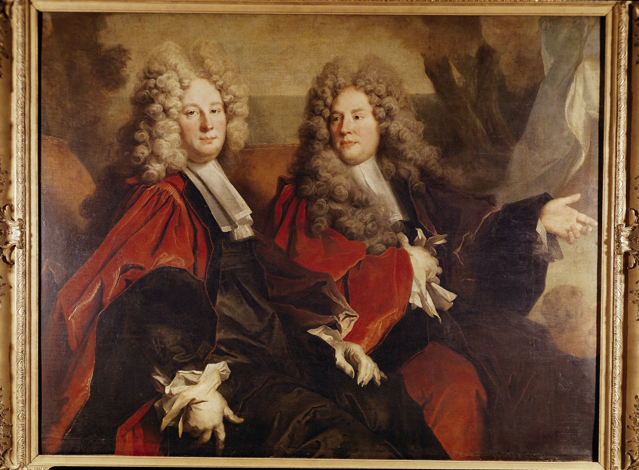 Portrait of Alderman Hugues Desnots and Alderman Bouhet, elected in 1702 by Nicolas de Largillière
