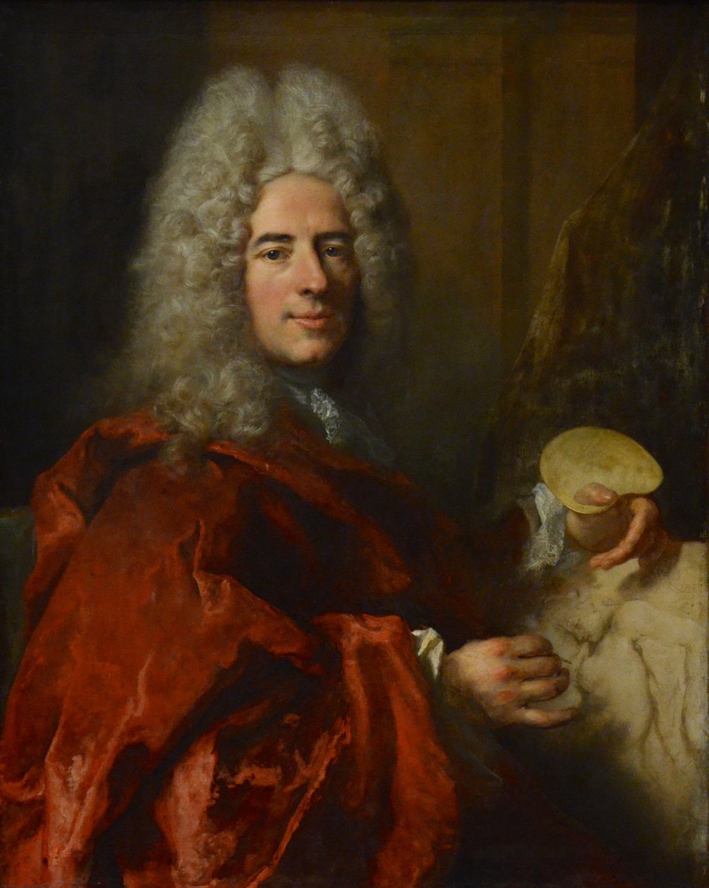 Portrait of Jacques-Antoine Arlaud Copying the Leda of Michelangelo by Nicolas de Largillière