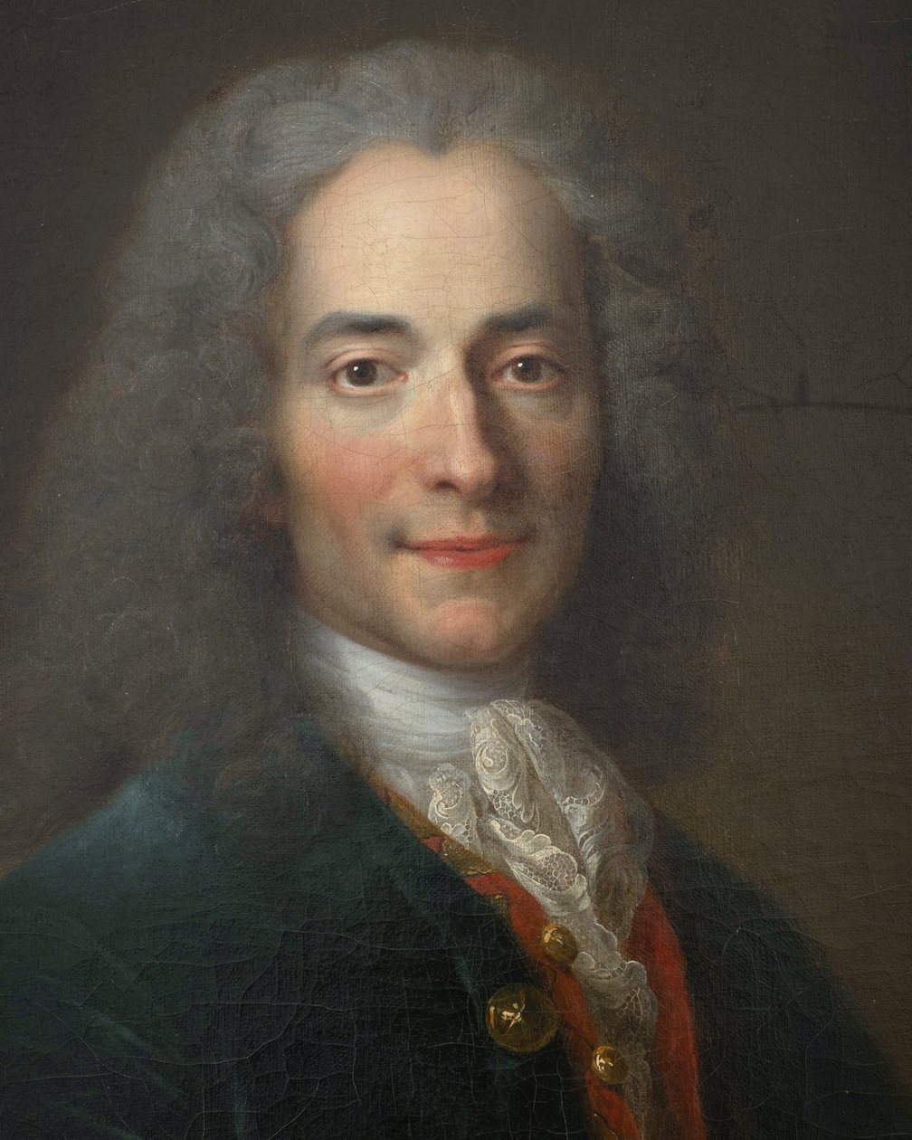 Voltaire (detail) by Nicolas de Largillière