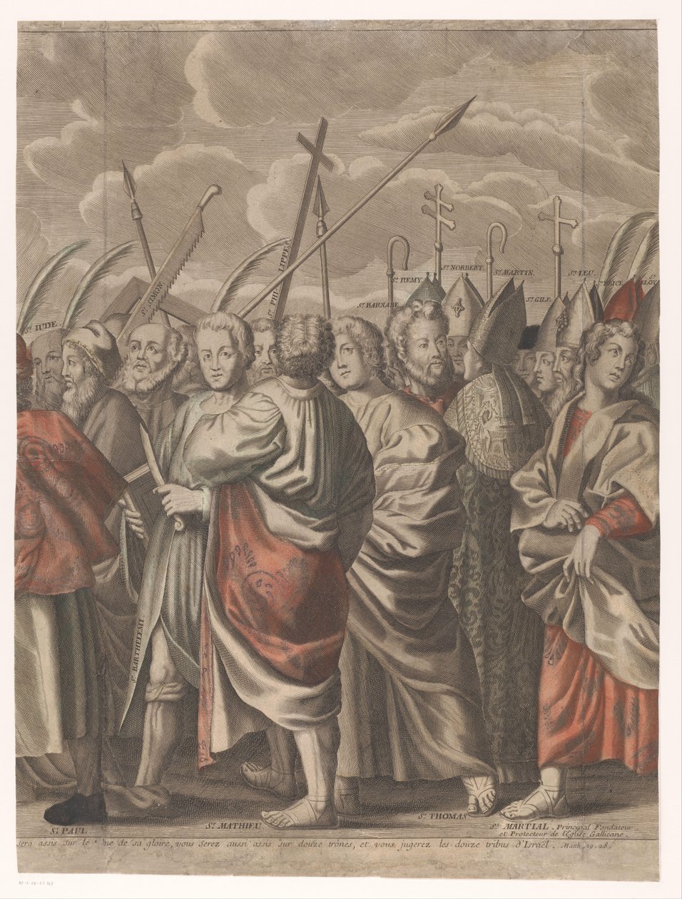 Triumphal Procession of Christ with Figures from the Old and New Testament (Seventh Part) by Nicolas de Larmessin (I)