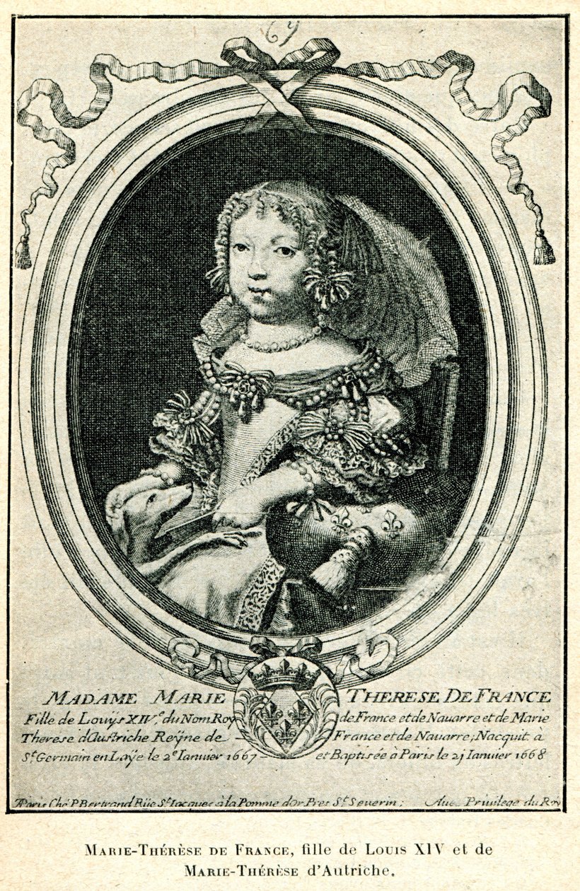 Education of Princes: Marie-Thérèse de France as a Child by Nicolas de Larmessin