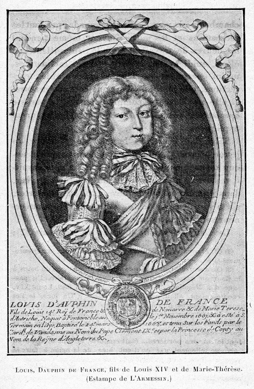 Education of Princes: Louis, Dauphin of France, Son of Louis XIV and Marie-Thérèse by Nicolas de Larmessin