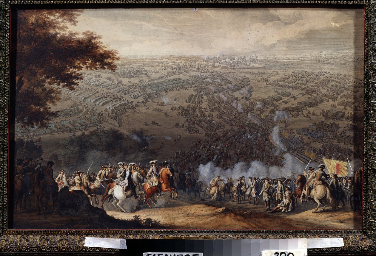 The Battle of Poltava on 27 June 1709 by Nicolas de Larmessin