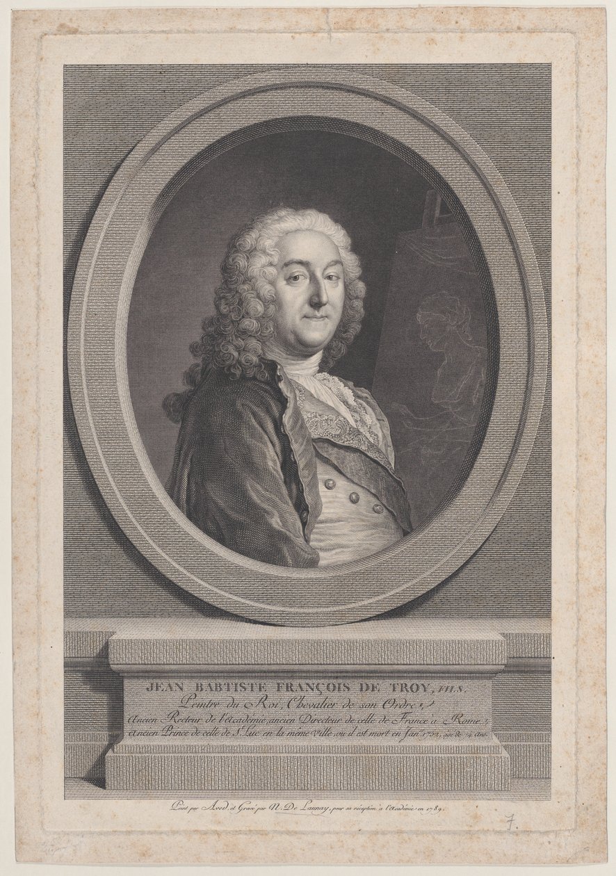 Jean Baptiste François de Troy, Fils, 1789 by Nicolas de Launay