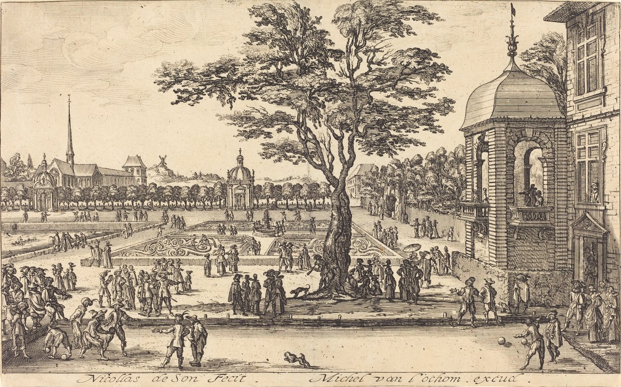 View of a Garden by Nicolas de Son