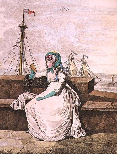 Morning dress, fig. 71 from Nikolaus Heideloff