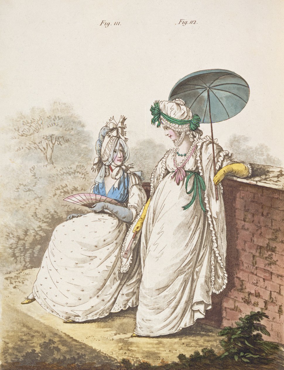 Morning Dresses, Figs. 111 and 112 from Nikolaus Heideloff