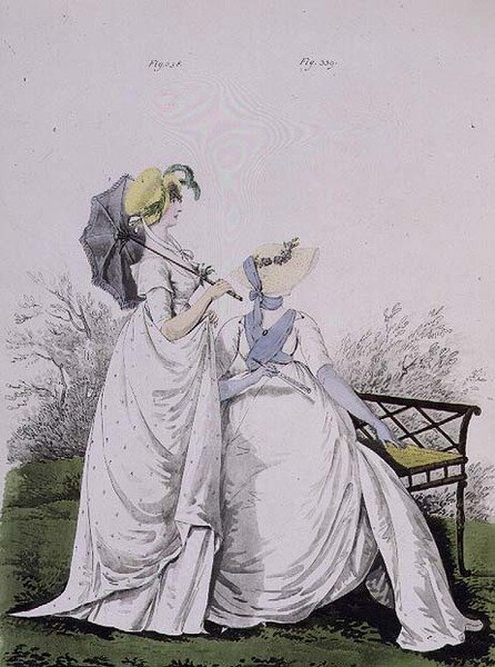 Morning Dresses (figs. 338 and 339 from Nikolaus Heideloff
