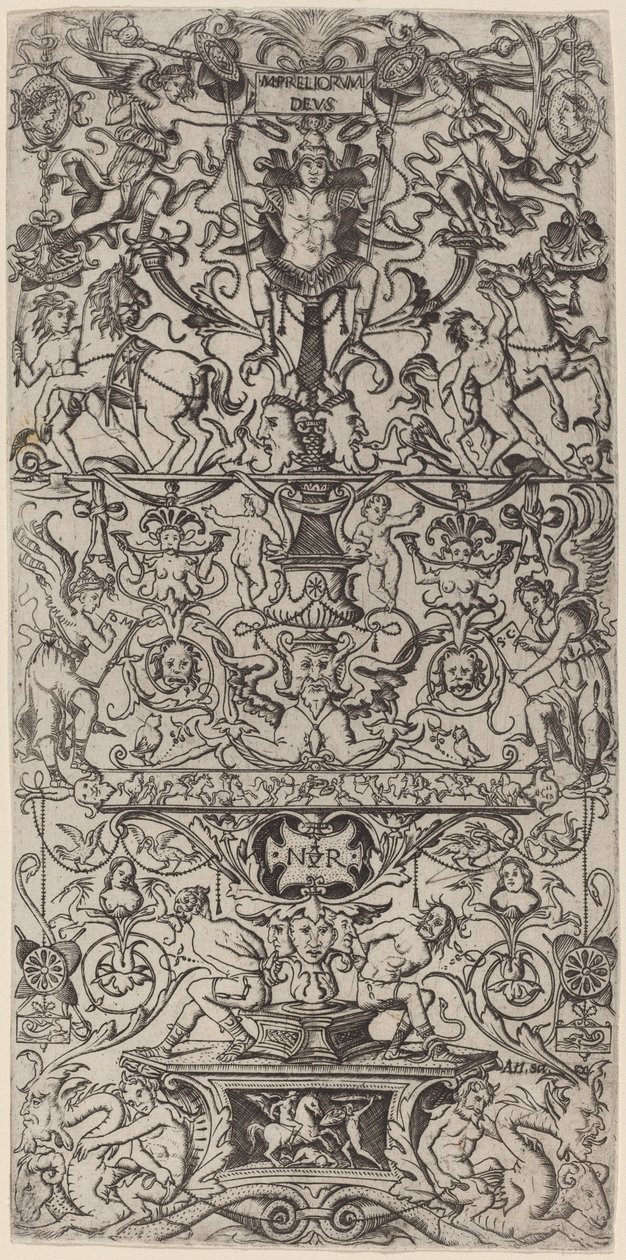Ornament Panel: Mars, God of Battles by Nicoletto da Modena