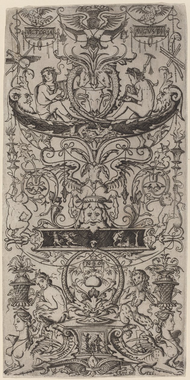 Ornament Panel: Victoria Augusta by Nicoletto da Modena