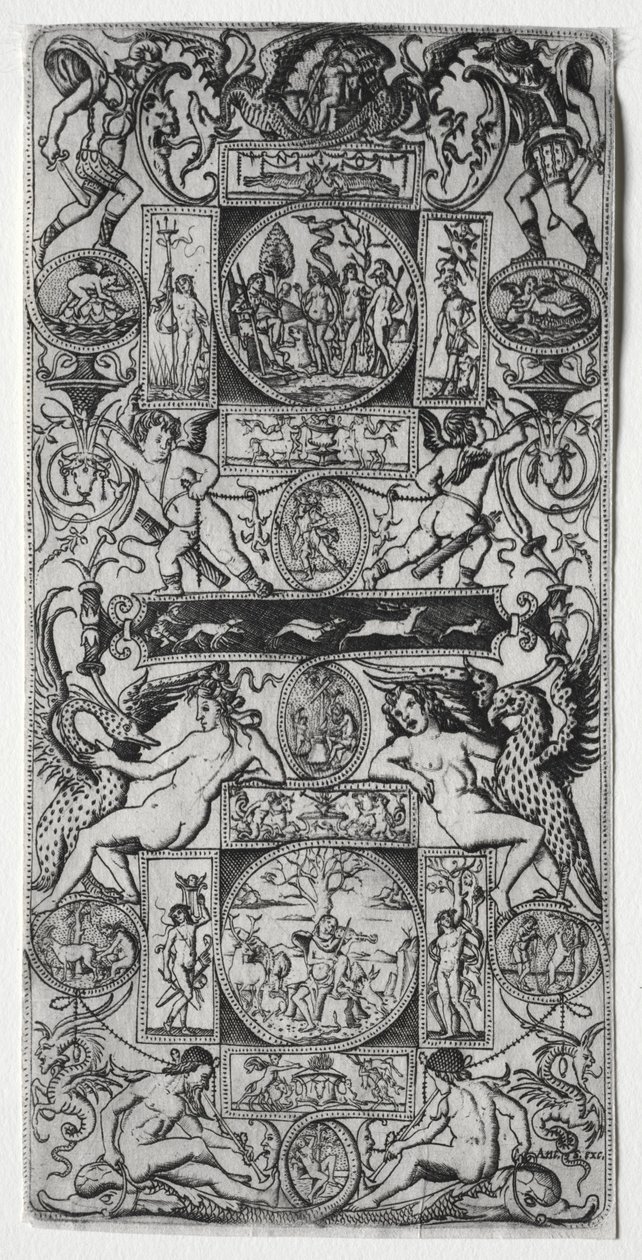 Orpheus and the Judgment of Paris by Nicoletto da Modena