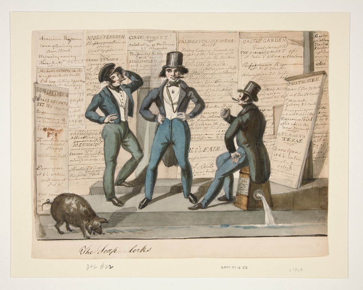 The Soap-Locks or Bowery Boys by Nicolino Calyo