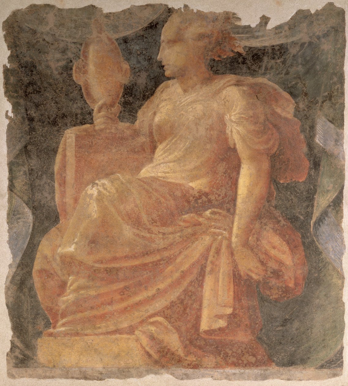Prudence, one of the four Cardinal Virtues by Nicolo dell and Fontana, Alberto Abate