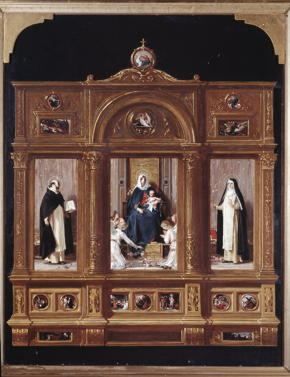 Virgin of the Rosary by Nicolo Barabino