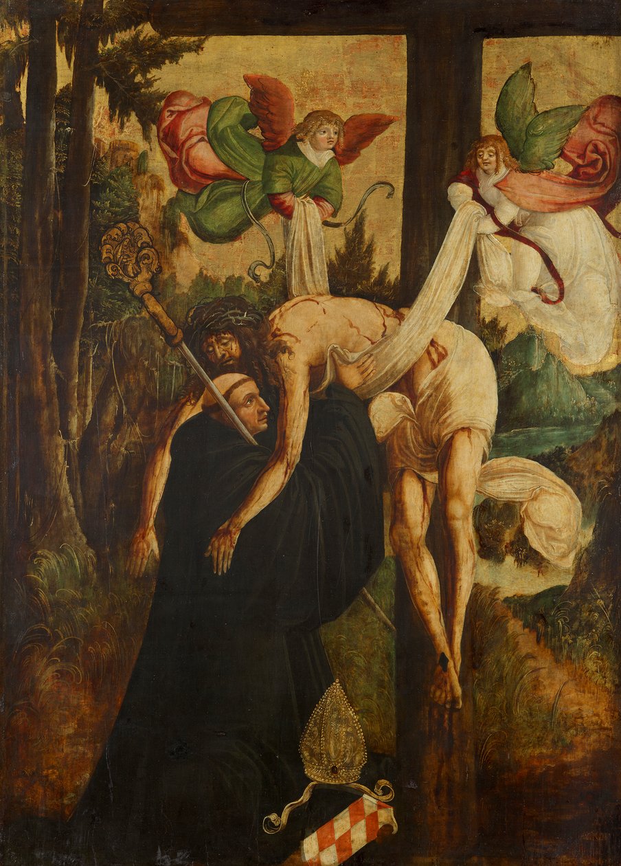 Vision of Saint Bernard by Niederösterreichischer Maler (Umkreis Meister von Pulkau)