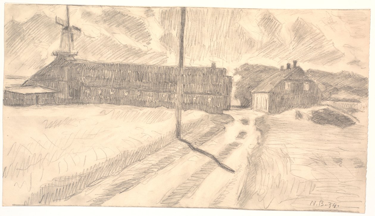 The Farm Vester Paabjerg by Niels Jakob Jakobsen Bjerre