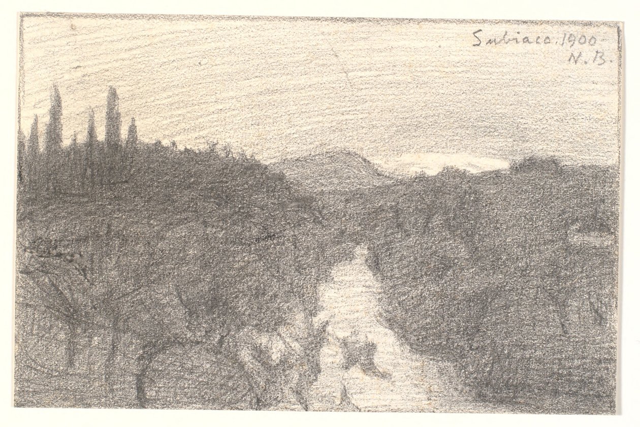 Italian Landscape by Niels Jakob Jakobsen Bjerre