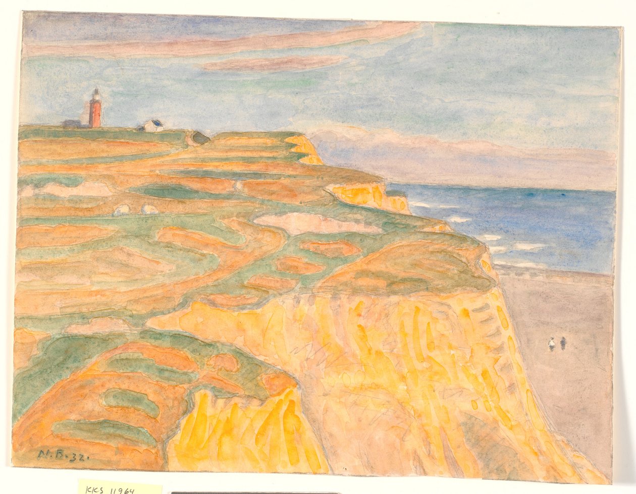 The Slopes and the Lighthouse at Bovbjerg by Niels Jakob Jakobsen Bjerre