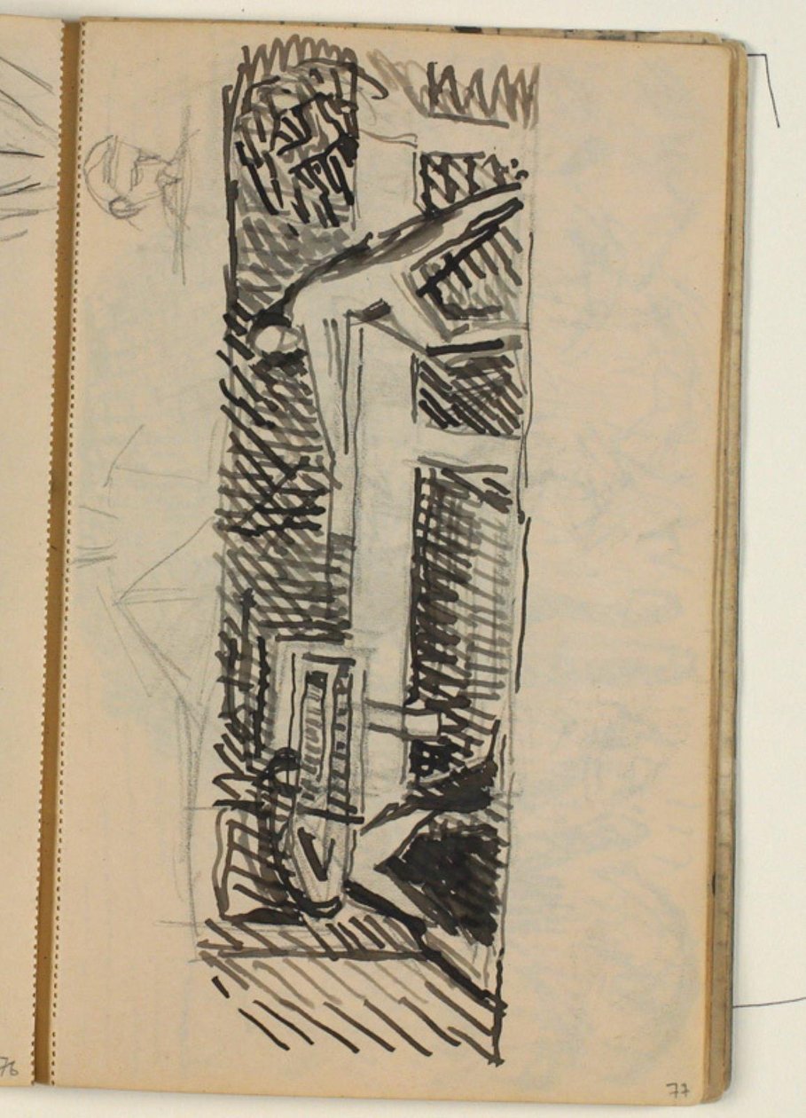 Figure Composition - Draft for Relief on Various Crafts? by Niels Larsen Stevns