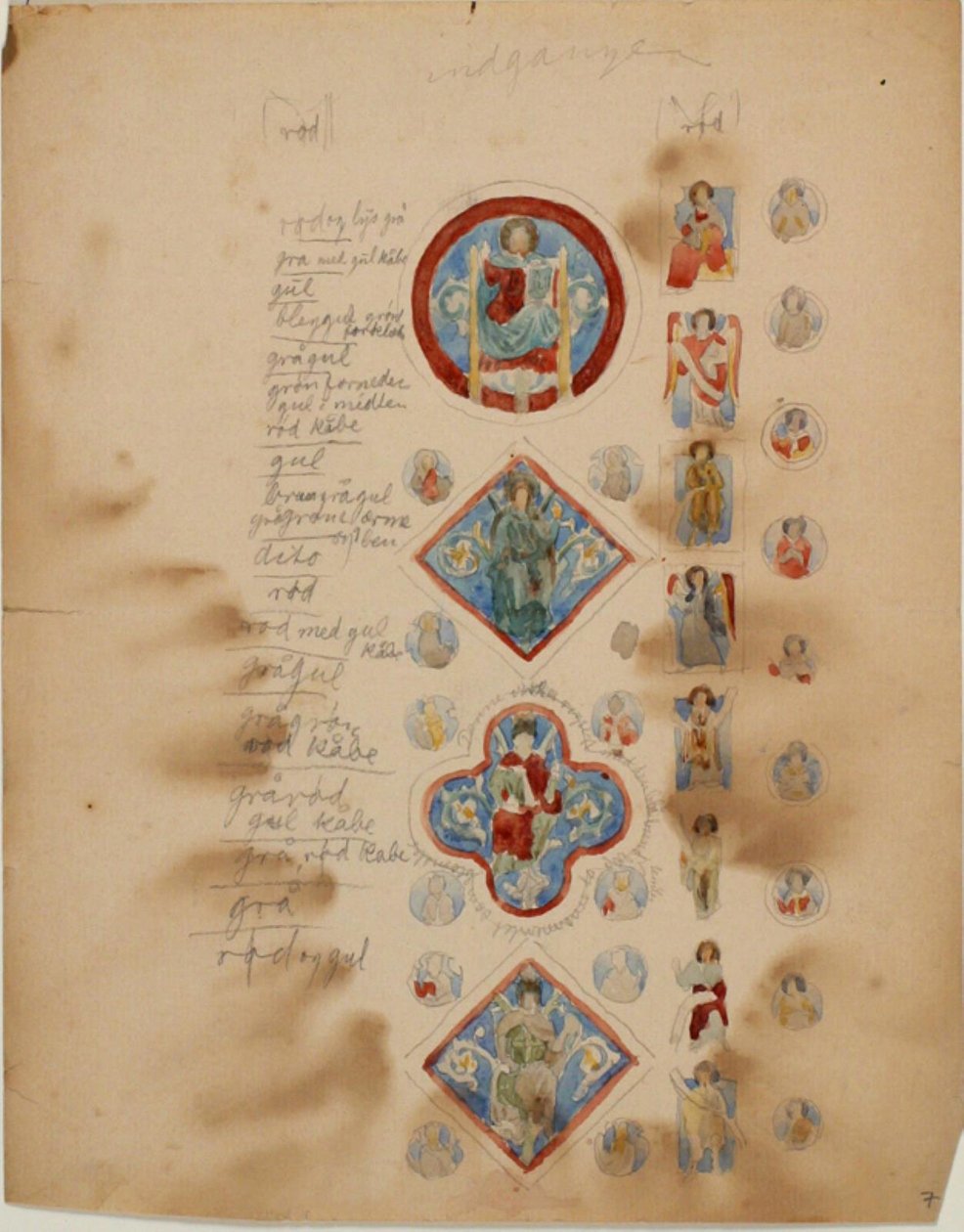 Copies of Early Christian Mosaics, with Notes on Colors by Niels Larsen Stevns