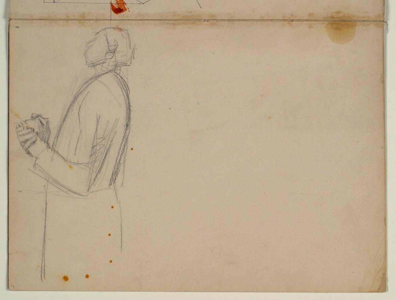 Study of a Standing Apostle Facing Left, Half Figure. For the Ascension by Niels Larsen Stevns