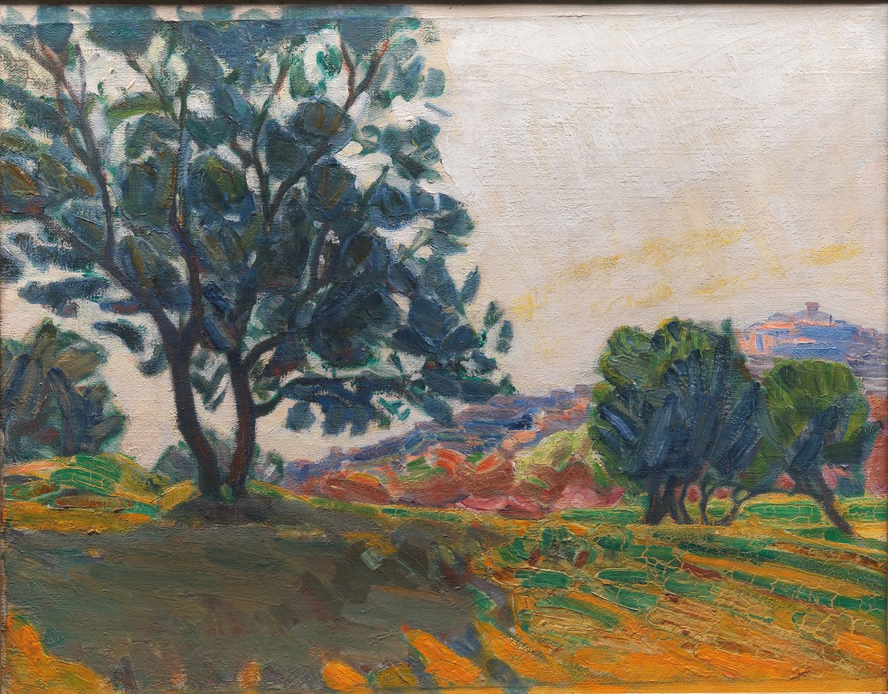 The Olive Grove. With Cagnes in the Background. Against the Light by Niels Larsen Stevns
