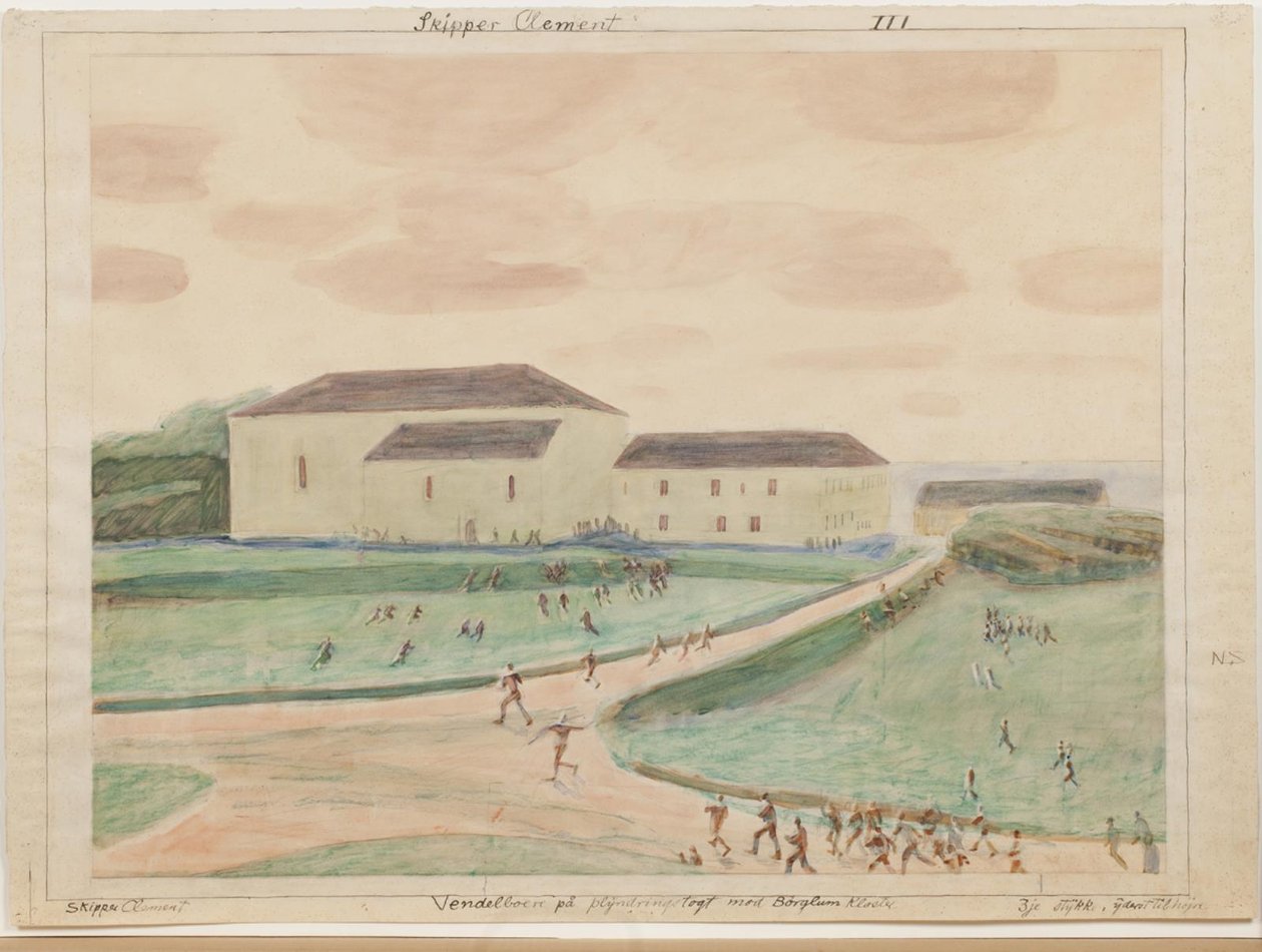 The Vendelboerne on a Raid Against Børglum Monastery by Niels Larsen Stevns