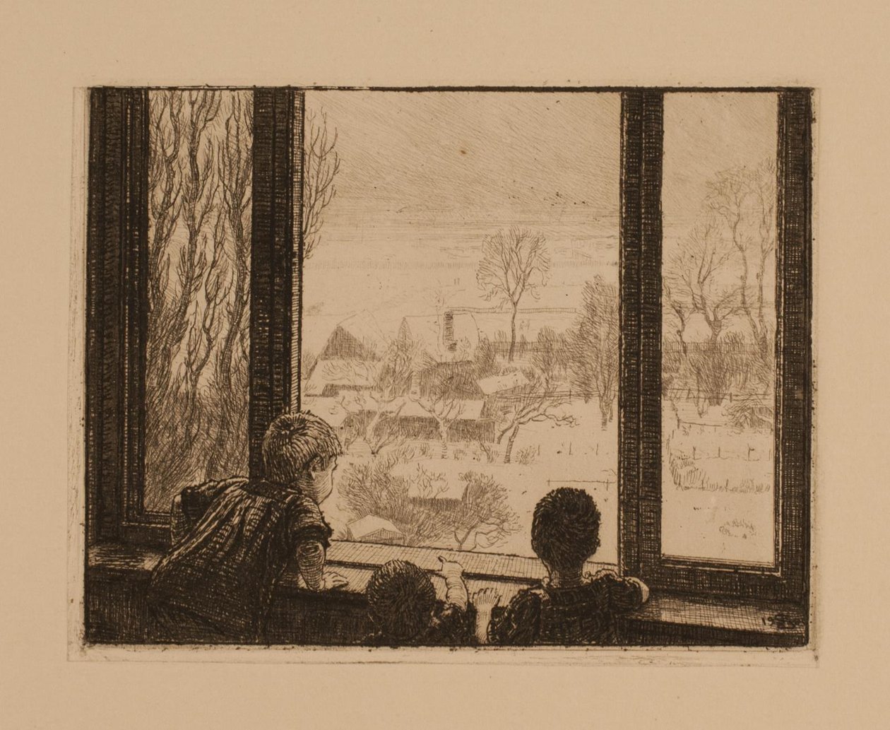 Children at the Window by Niels Skovgaard