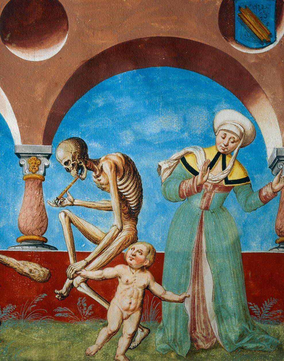 Death pulling child from its mother (detail) by Niklaus Manuel