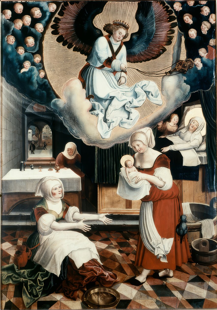 The Birth of the Virgin Mary by Niklaus Manuel