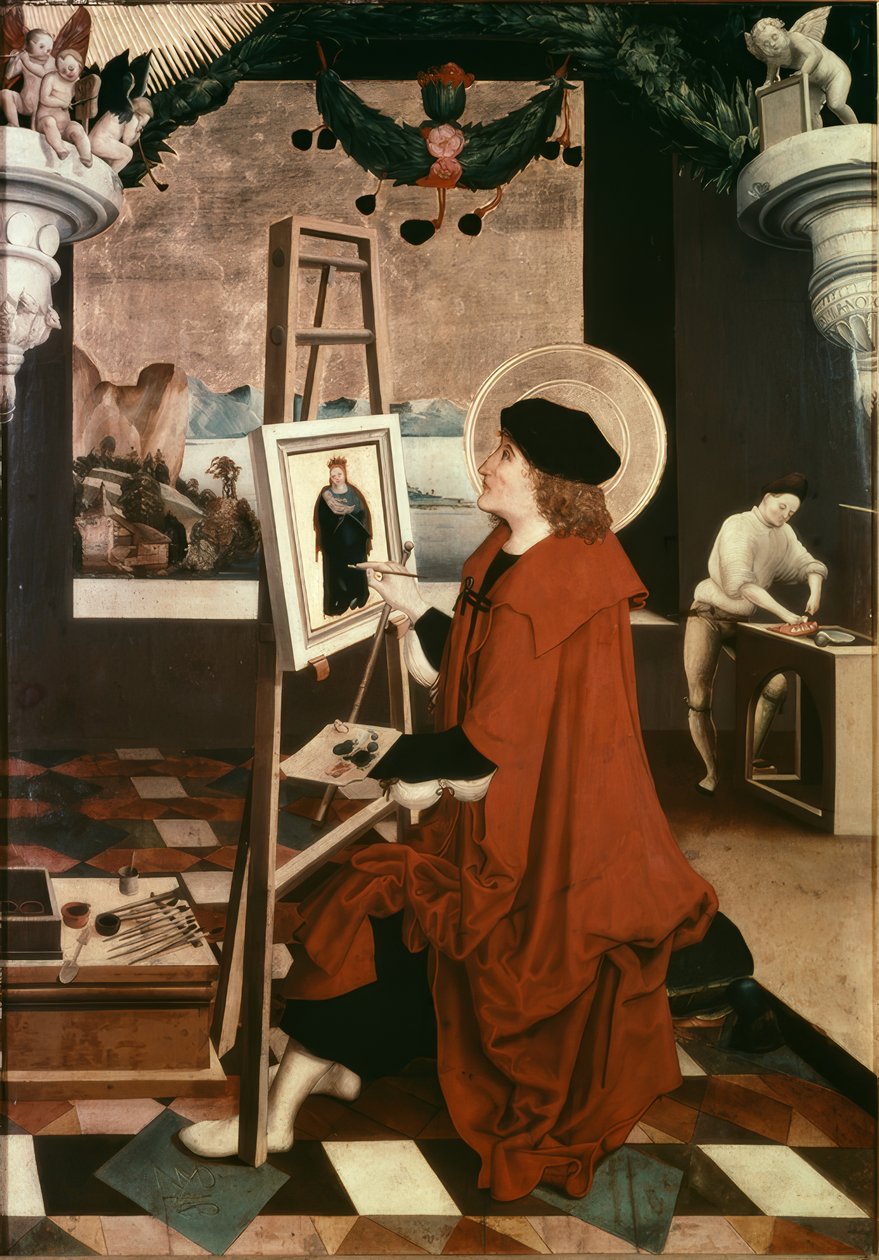 Saint Luke Paints the Madonna by Niklaus Manuel