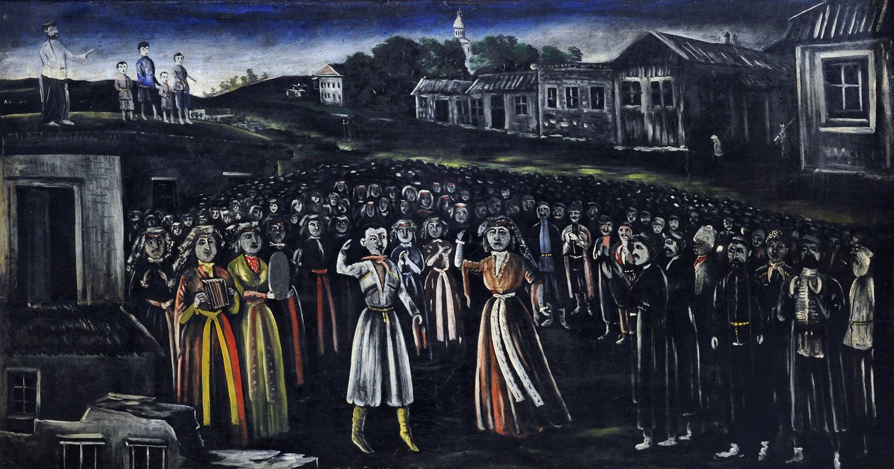 Church Festival in Kartli by Niko Pirosmani