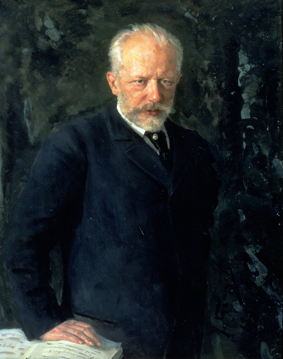 Portrait of Piotr Ilyich Tchaikovsky, Russian composer by Nikolai Dmitrievich Kuznetsov