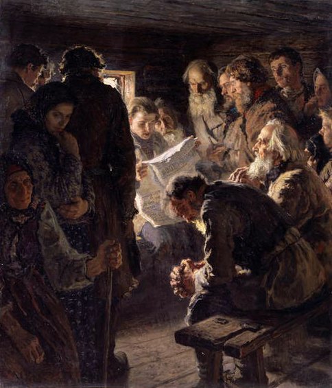 News from the War by Nikolai Petrovich Bogdanov Belsky