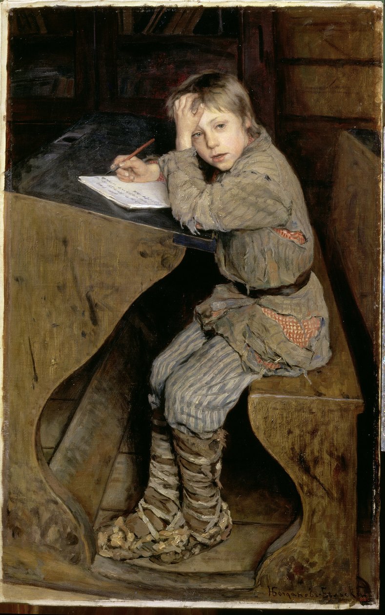 The Essay, c.1903 by Nikolai Petrovich Bogdanov Belsky