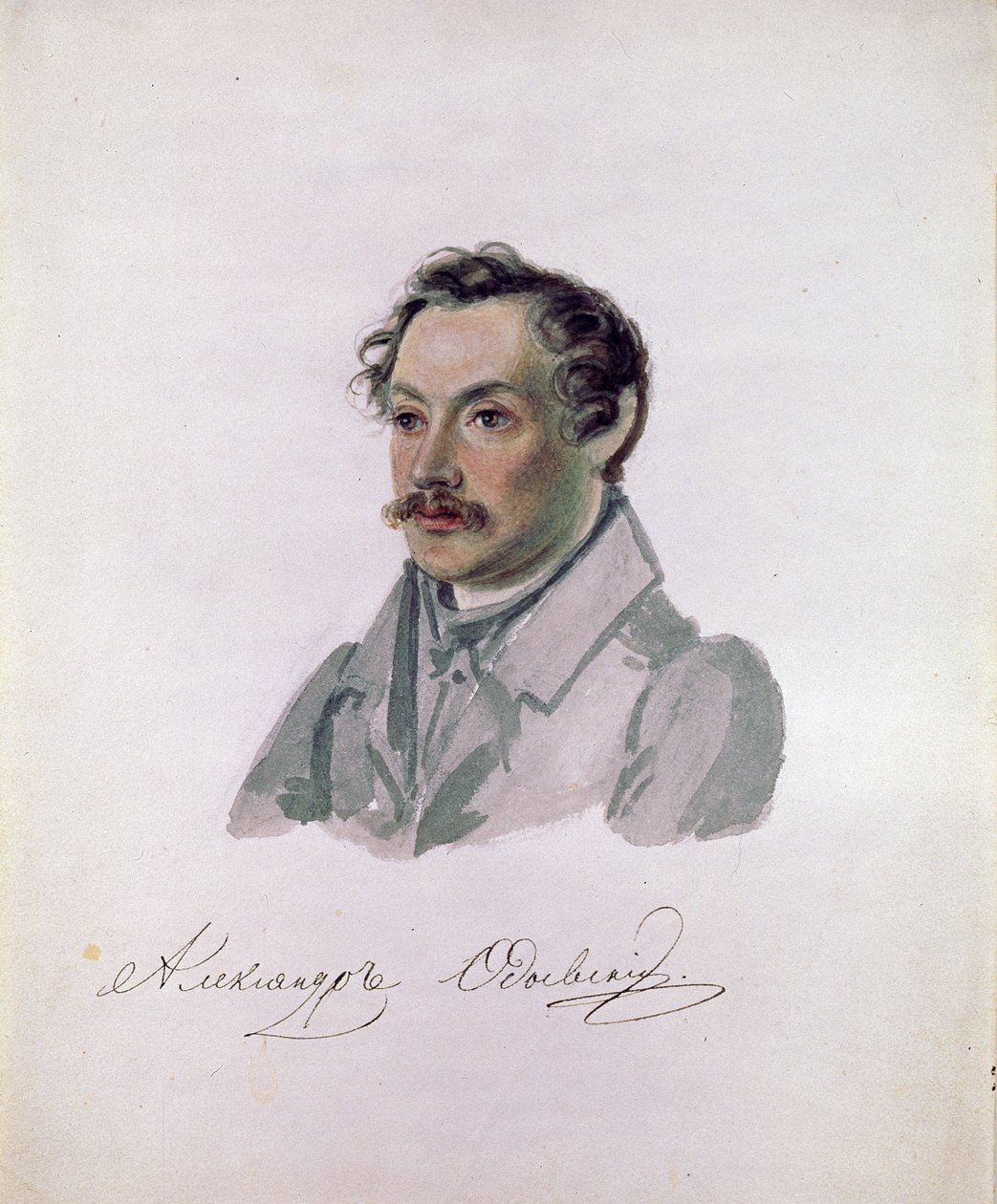 Portrait of the Poet, Decembrist Count Alexander I. Odoevsky by Nikolai Alexandrovich Bestuzhev