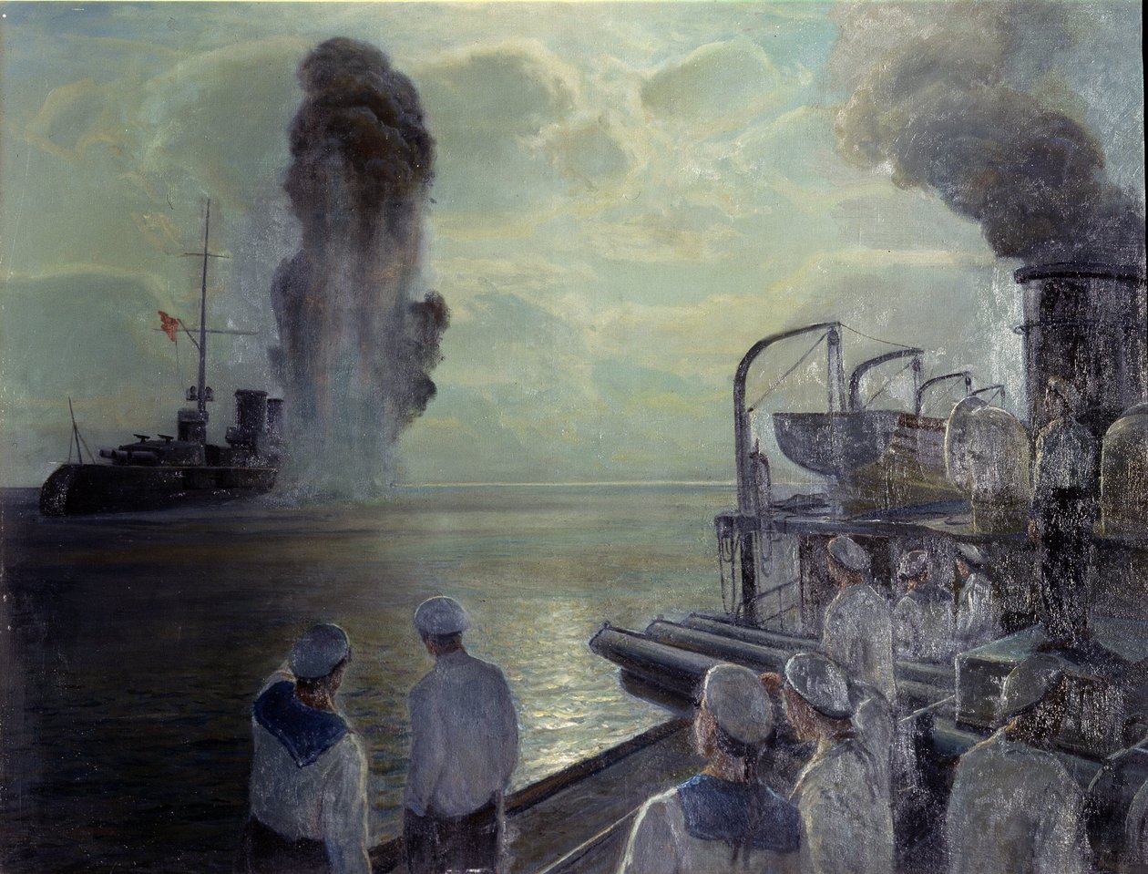 Russian Revolution of 1917: The Self Sinking of the Black Sea Fleet on June 18, 1918 by Nikolai Evlampievich Bublikov