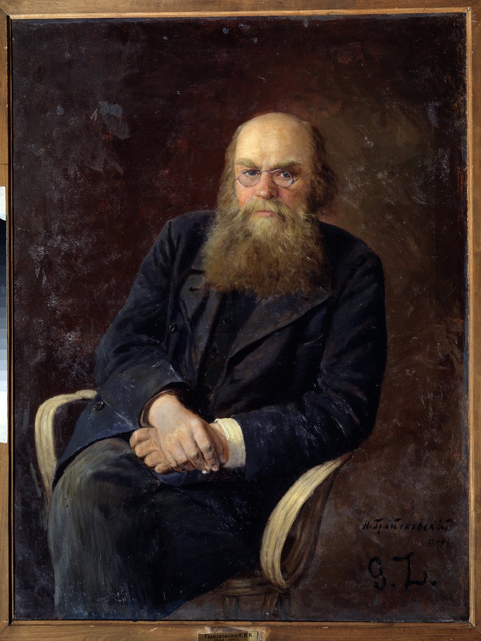 Portrait of the Author N.N. Zlatovratsky (1845-1911) by Nikolai Karlovich Grandkovsky
