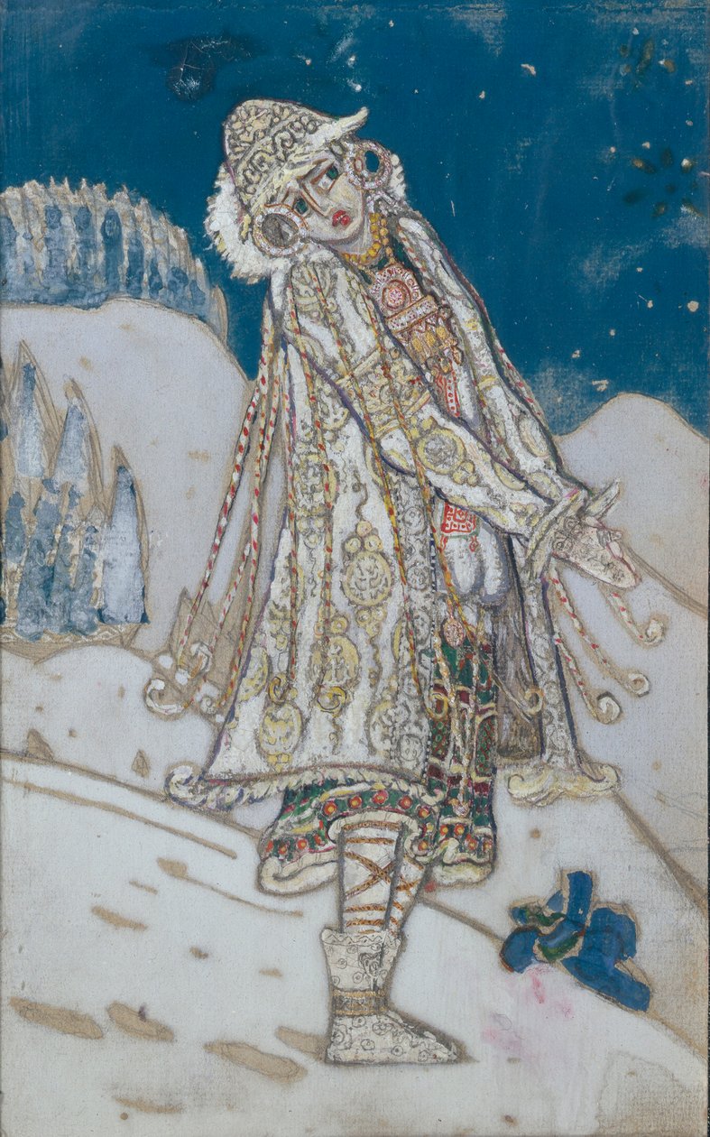 Costume Design for the Theatre Play Snow Maiden by A. Ostrovsky, 1912 by Nikolai Konstantinowitsch Roerich