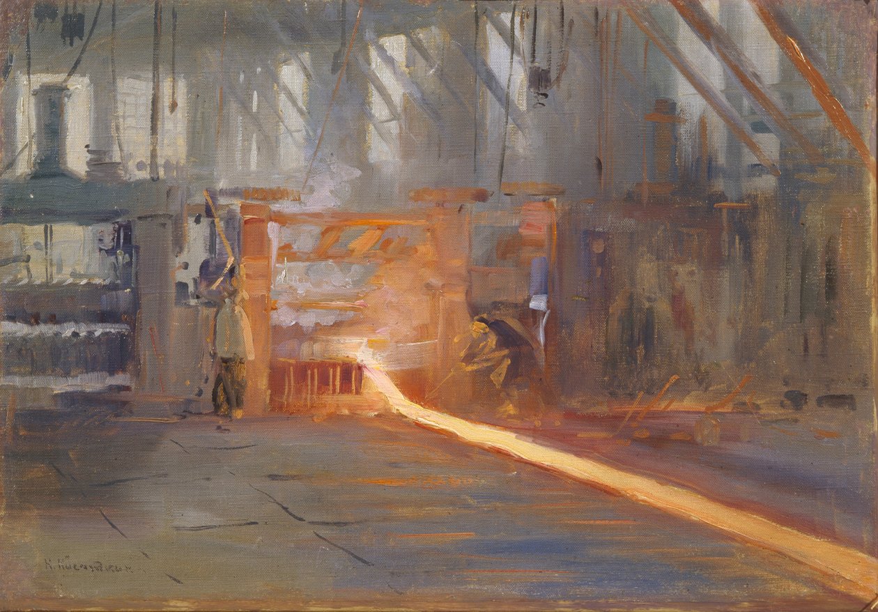 At the Chusovoy Metallurgical Plants by Nikolaj Alekseevich Kasatkin